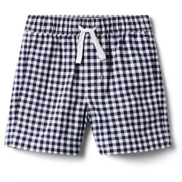 Janie and Jack Other - Janie and Jack 100049374 Black and white ingham Poplin Pull-On Short - Boy size